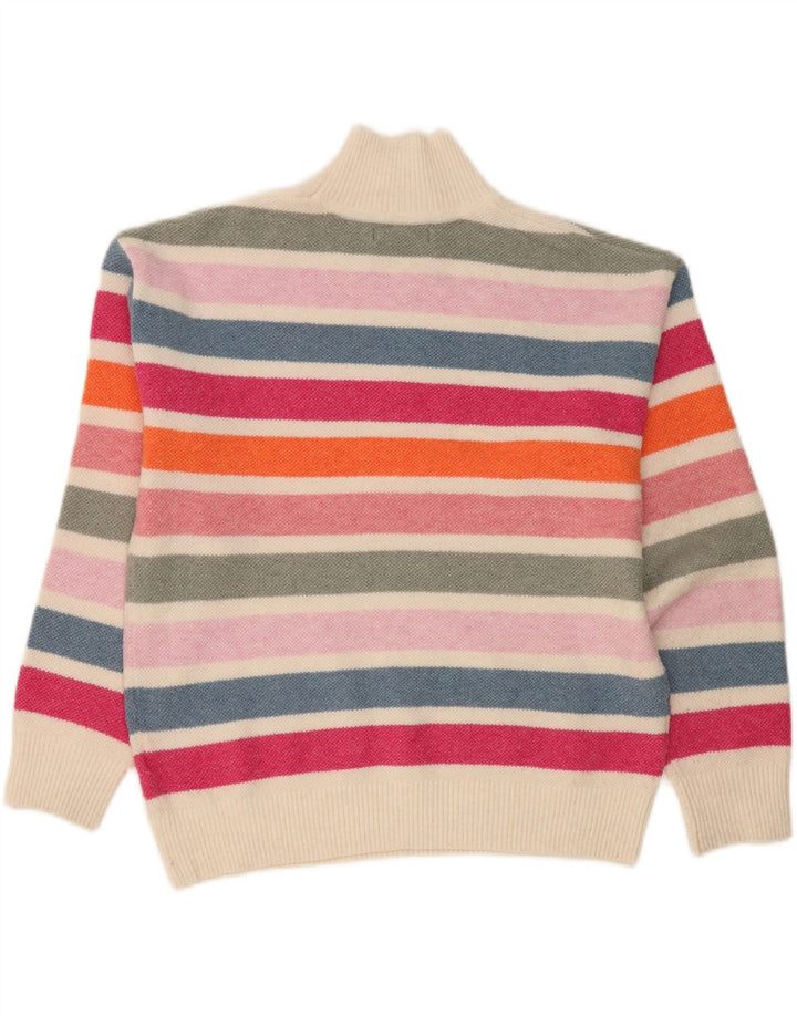MARKS & SPENCER Womens Turtle Neck Jumper Sweater UK 10Small Multicoloured Vintage Marks & Spencer and Second-Hand Marks & Spencer from Messina Hembry 