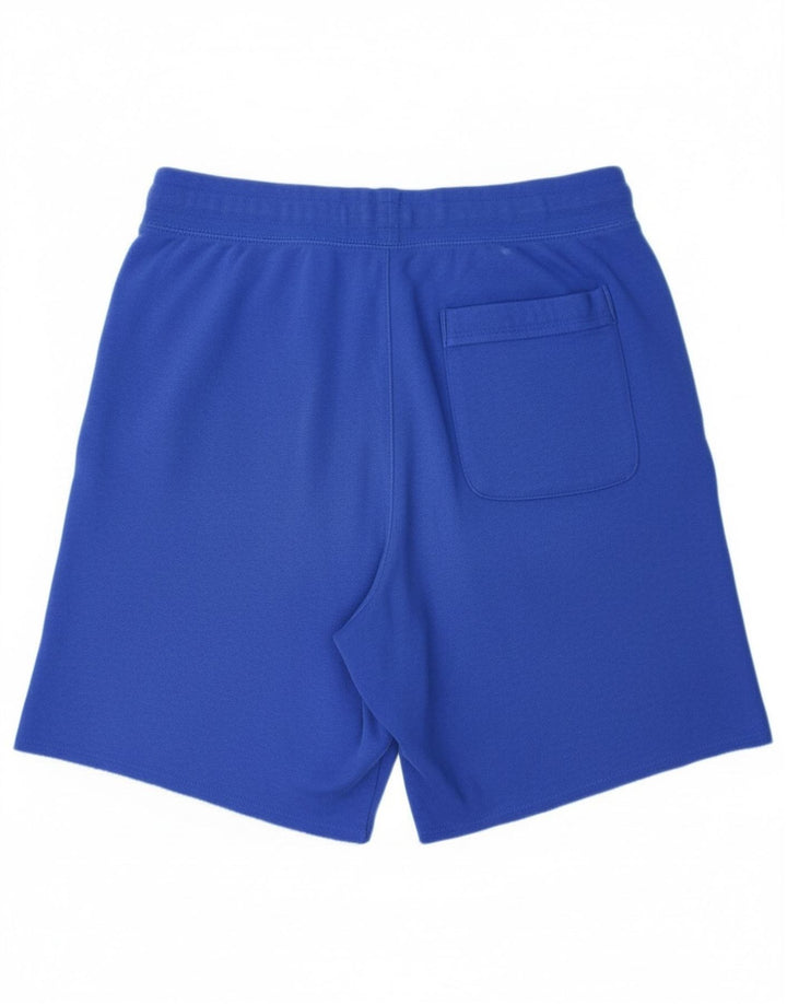 Pantaloni scurți sport grafic Nike pentru bărbați, bumbac albastru mediu
