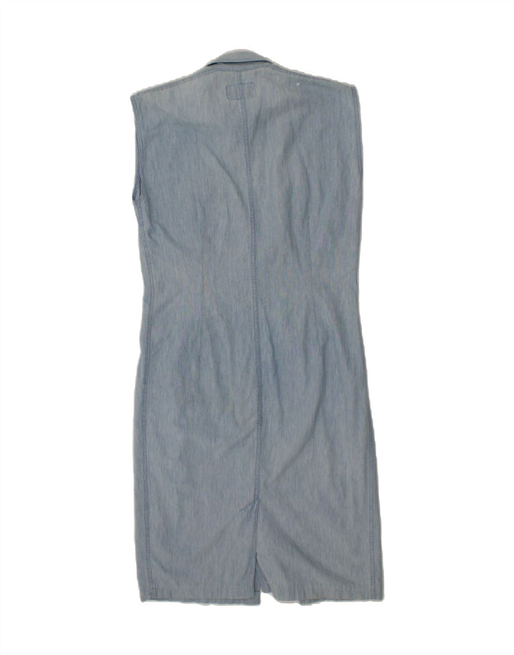 POP 84 Womens Sleeveless Denim Dress UK 14 Medium Blue Vintage POP 84 and Second-Hand POP 84 from Messina Hembry 