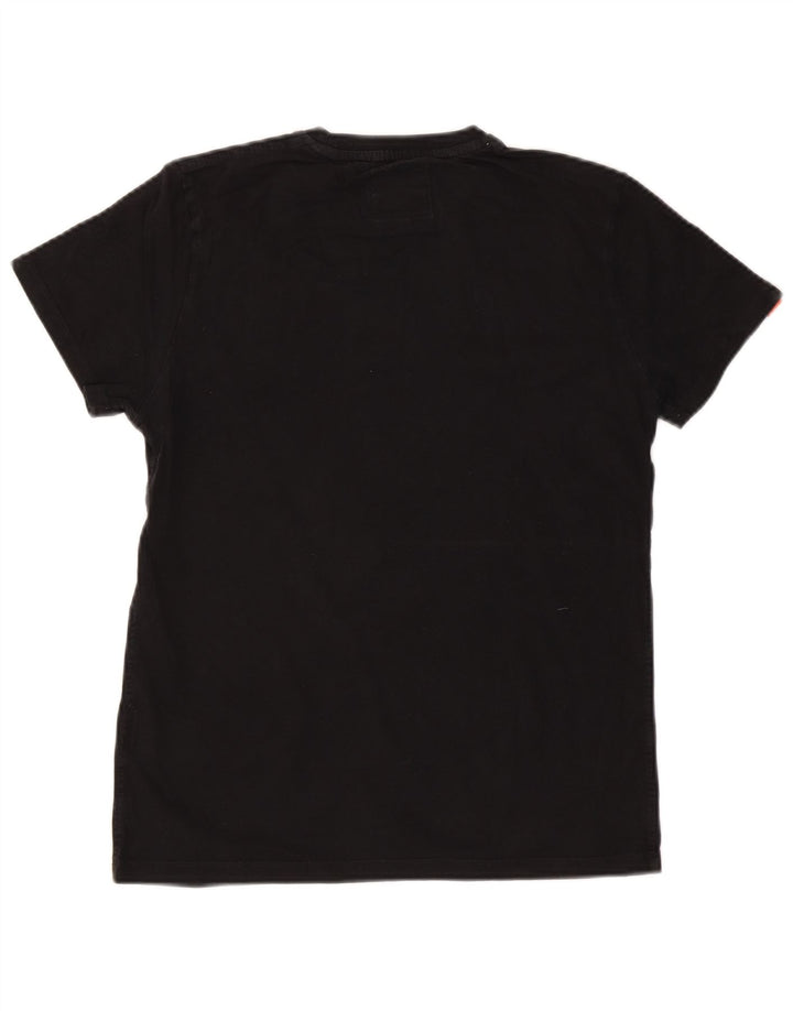 SUPERDRY Tricou Bărbați Top Medium Negru Bumbac