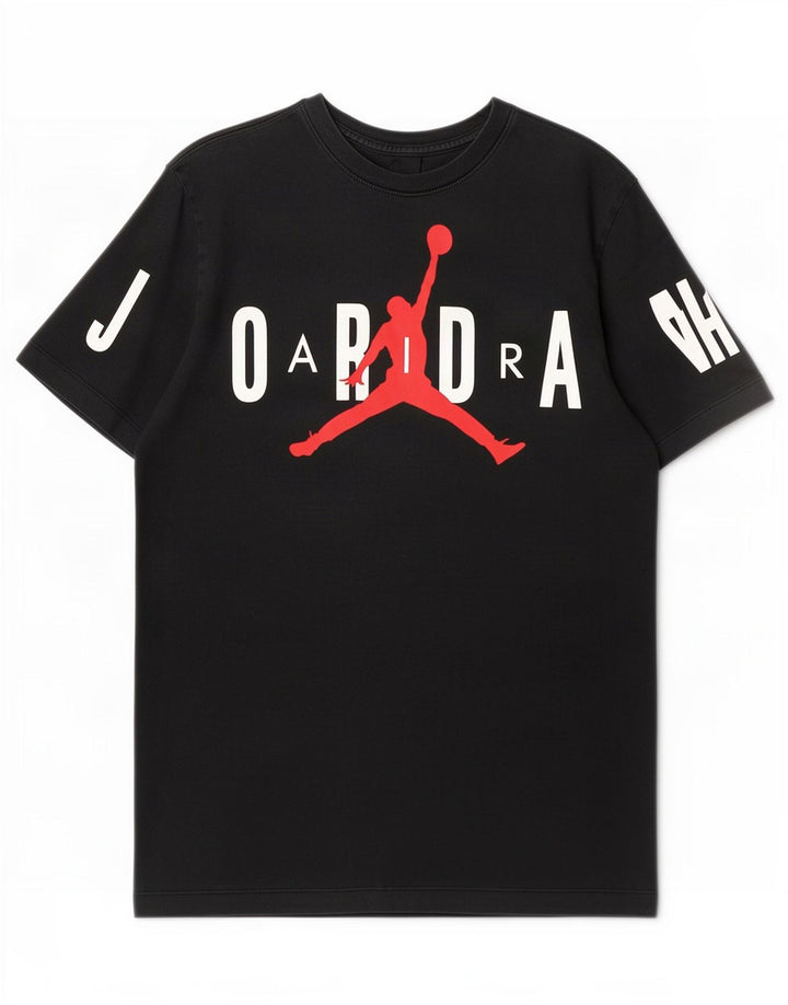 Tricou grafic Jordan pentru bărbați Top mediu negru bumbac