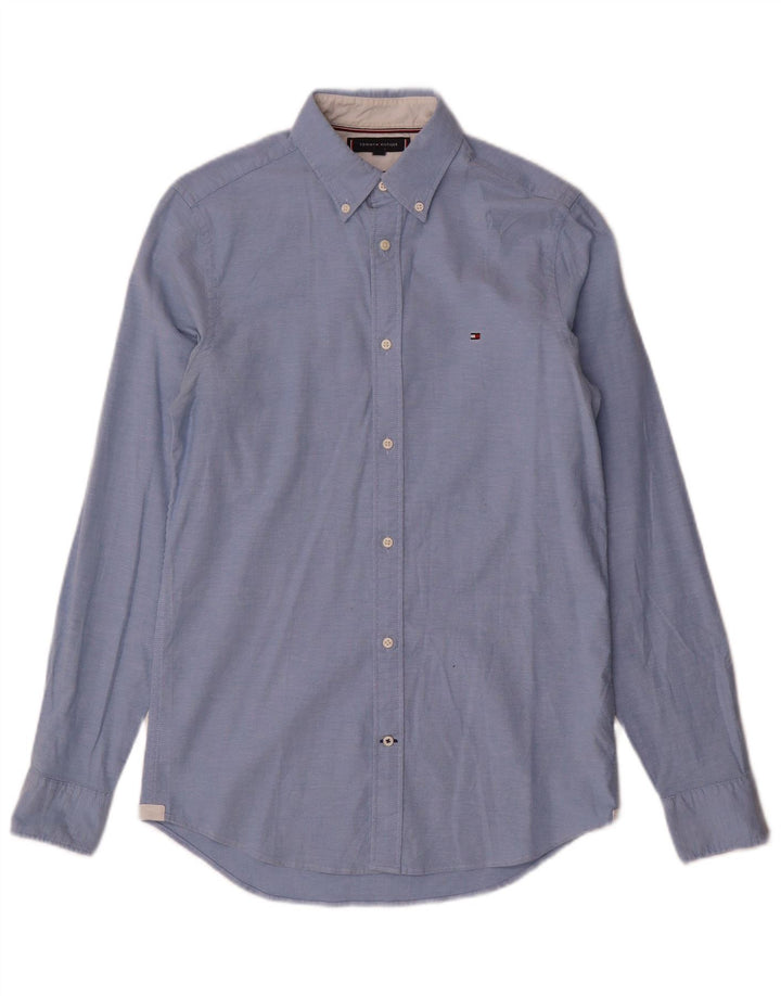 Cămașă Slim Fit Tommy Hilfiger pentru bărbați, bumbac, albastru