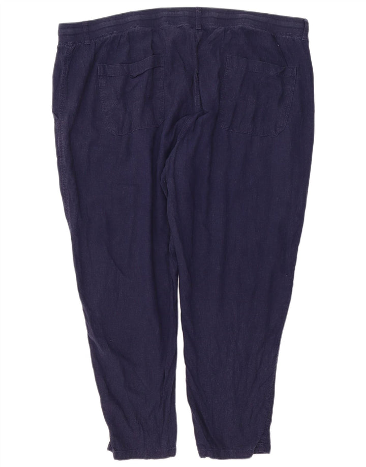 Pantaloni chino subțiri pentru femei Marks & Spencer L46 L26 bleumarin
