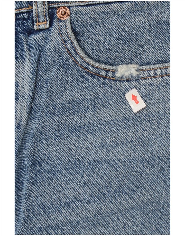 Pantaloni scurți din denim pentru femei Zara EU 38 Small W28 Blue