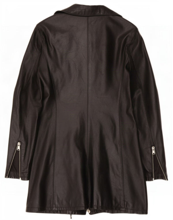 Palton de piele pentru femei Sasch UK 12 Medium Black