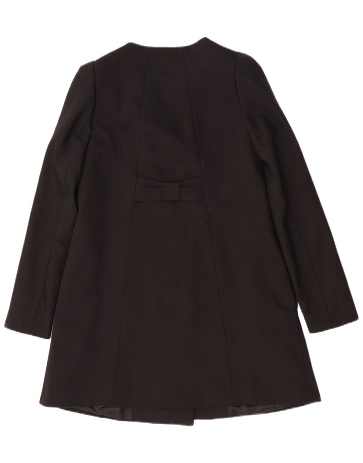 Palton dublu pentru femei Zara UK 6 XS poliester negru