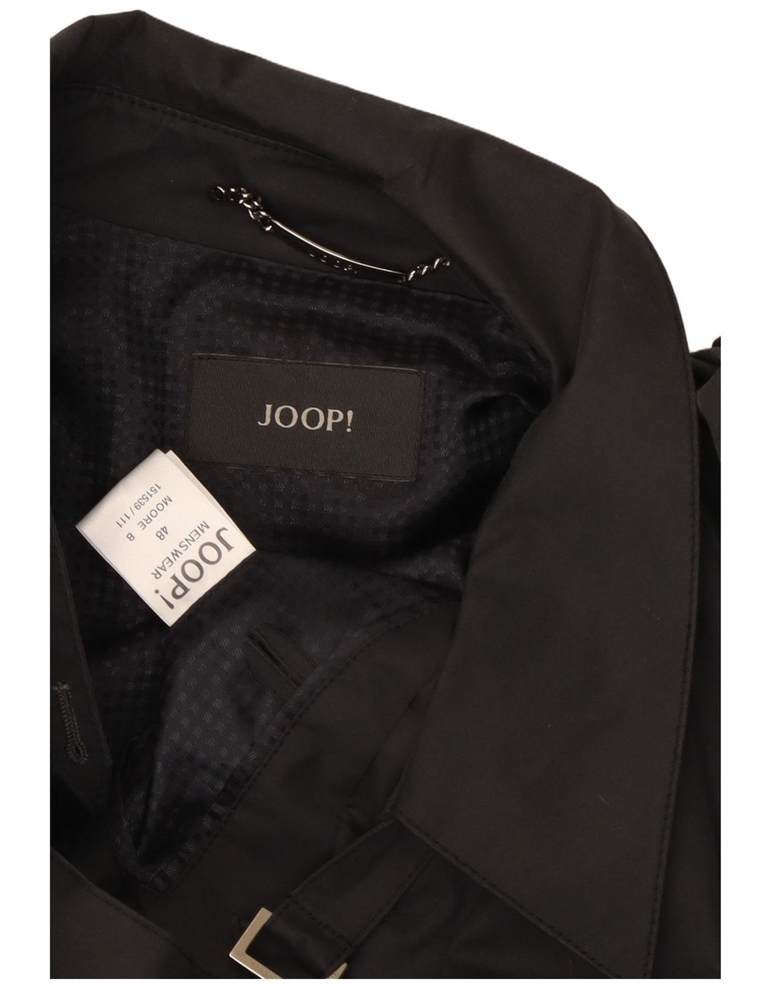 Trench Bărbați Joop IT 48 Bumbac Negru Mediu