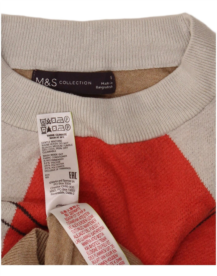 Pulover pentru femei Marks & Spencer Crop Crew Deck Pulover UK 10 Mic Multicolor