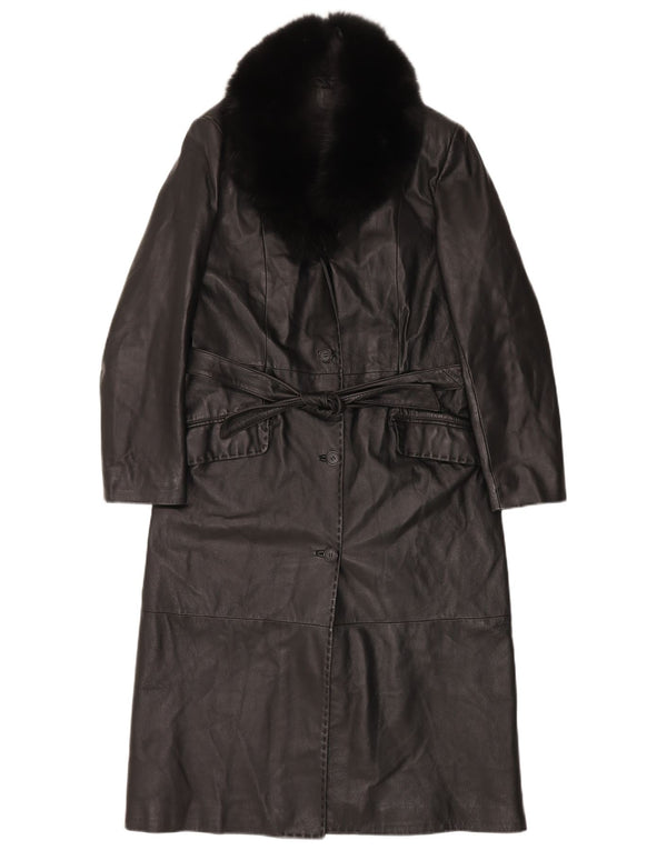 Palton din piele pentru femei Conbipel IT 44 Medium Negru