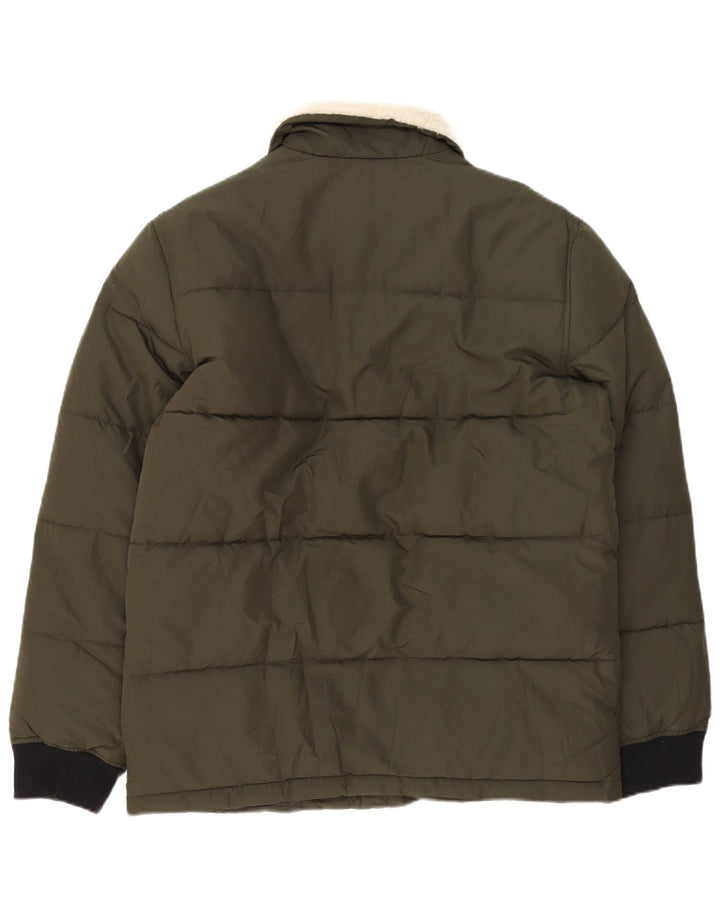 Jachetă căptușită pentru bărbați Marks & Spencer UK 38 Medium Kaki Poliester color bloc