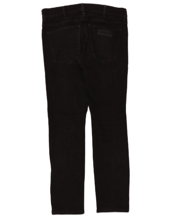 Blugi pentru bărbați Wrangler Larston Slim W31 L32 bumbac negru
