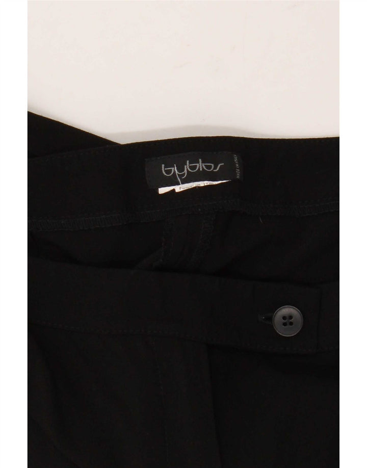 Byblos Pantaloni de costum slim pentru femei W32 L29 negri