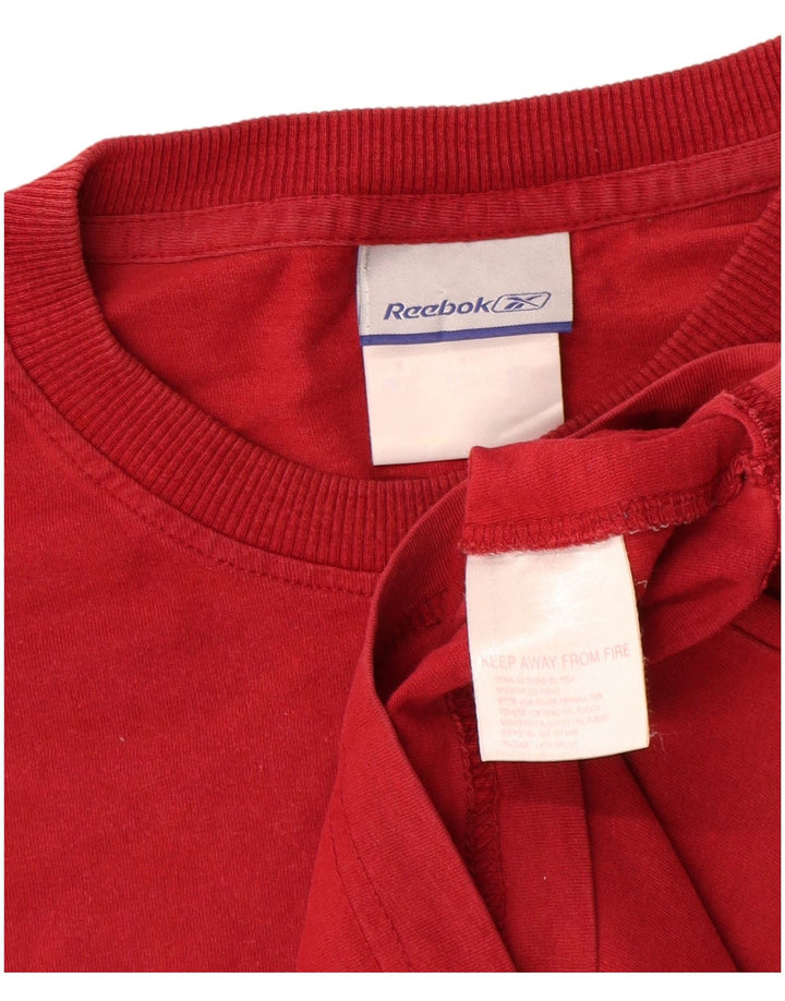 Tricou Reebok pentru bărbați Top mic, roșu, bumbac