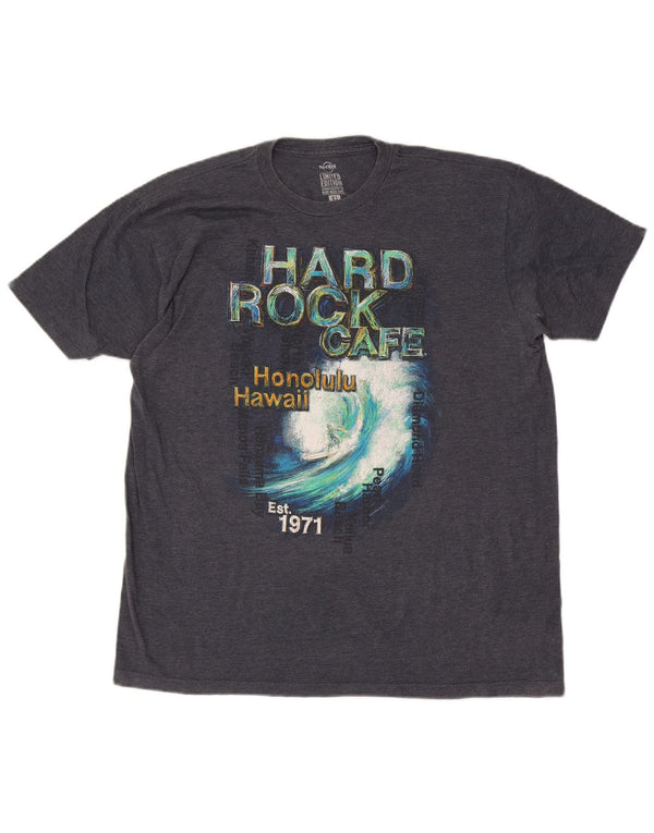 Hard Rock Cafe Honolulu Tricou grafic Top XL Bumbac bleumarin