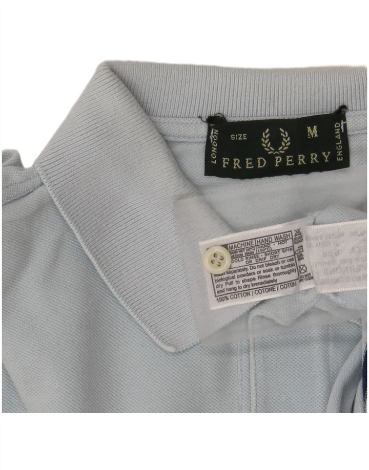 Cămașă polo Fred Perry pentru bărbați, bumbac cu dungi albastre medii