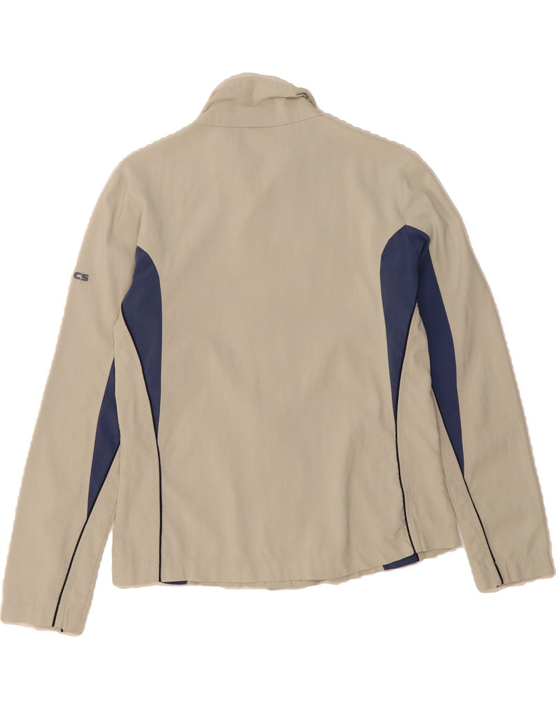 ASICS Womens Tracksuit Top Jacket UK 14 Medium Grey Colourblock Nylon Vintage Asics and Second-Hand Asics from Messina Hembry 