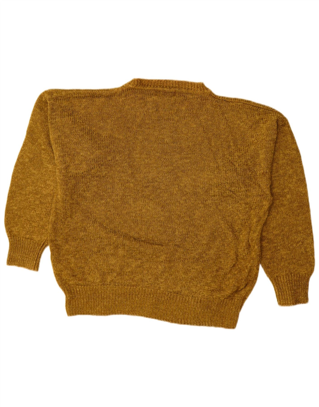 Pulover VINTAGE pentru femei cu decolteu triplu UK 14 Medium Khaki Argyle/Diamond