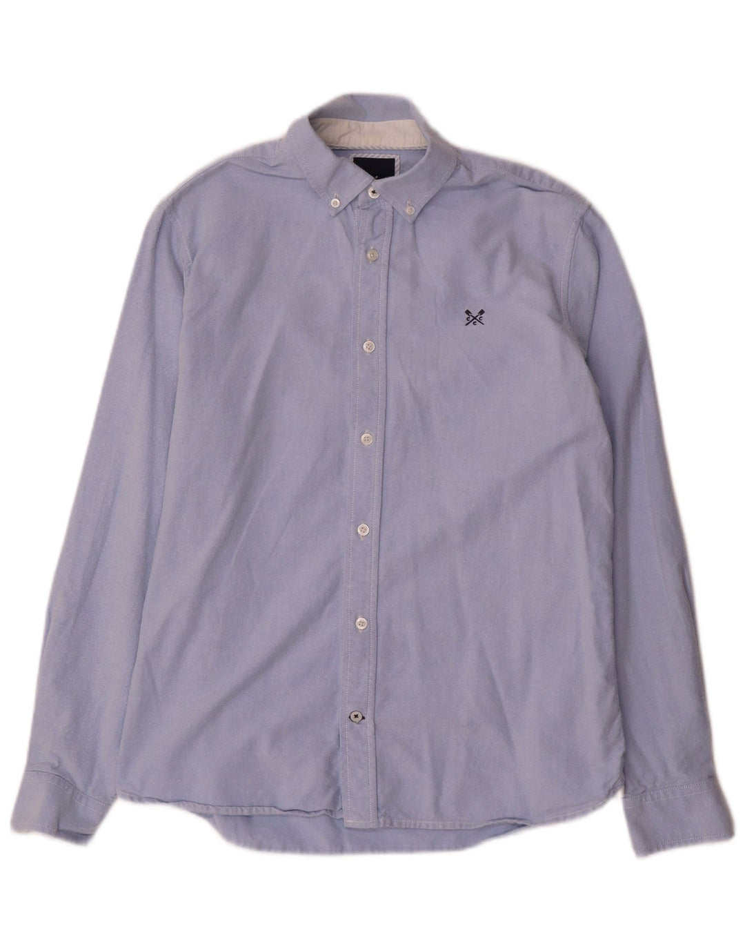 CREW CLOTHING Cămașă Slim Fit pentru bărbați Bumbac albastru mediu