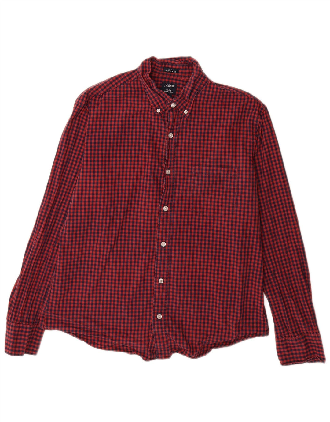 Cămașă subțire pentru bărbați J. Crew, mare, roșu, din bumbac