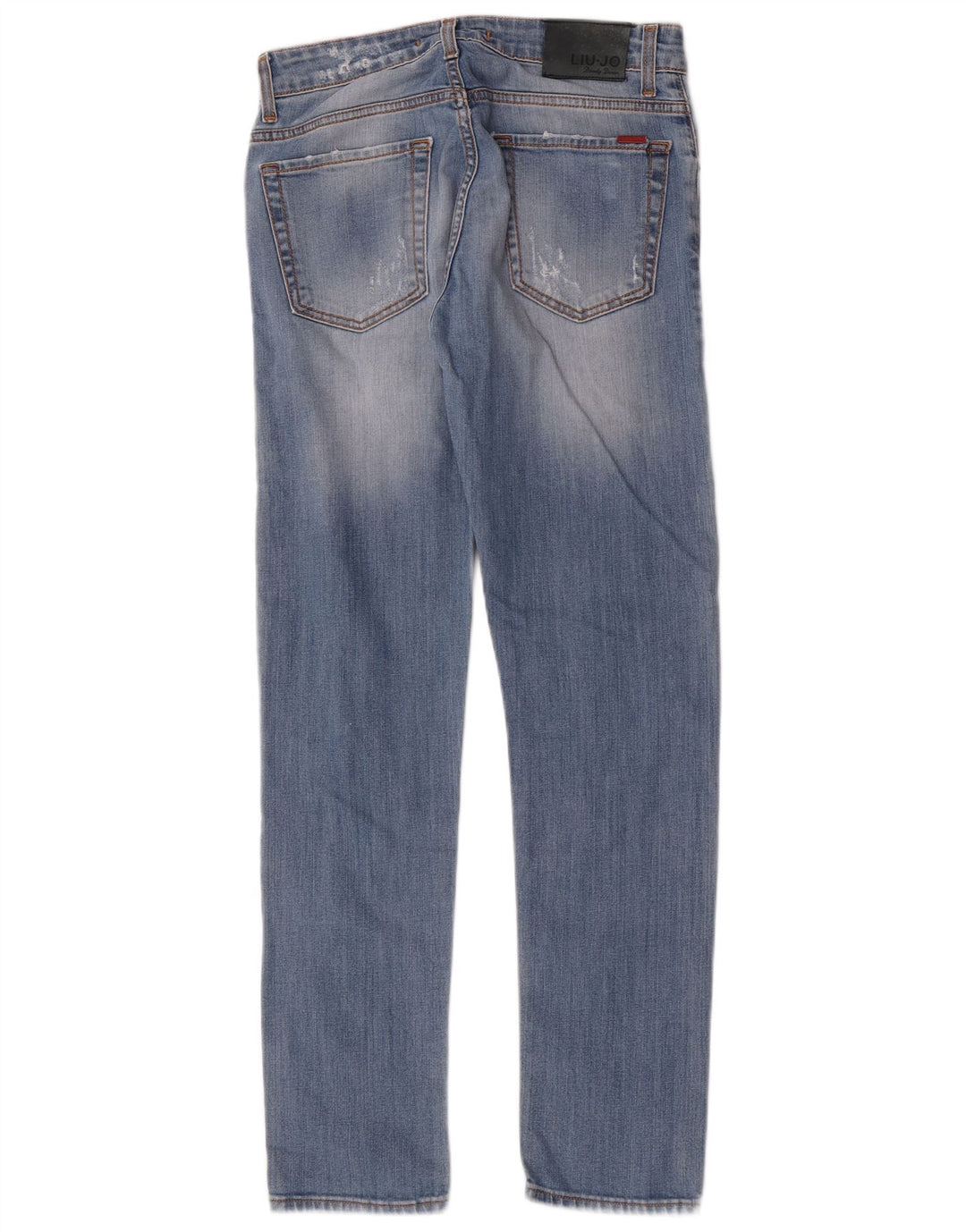 Blugi slim pentru bărbați Liu Jo Distressed Slim W30 L32 Blue Bumbac
