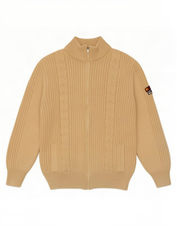 Pulover Cardigan Vintage pentru Damă UK 16 Mare Lână albă