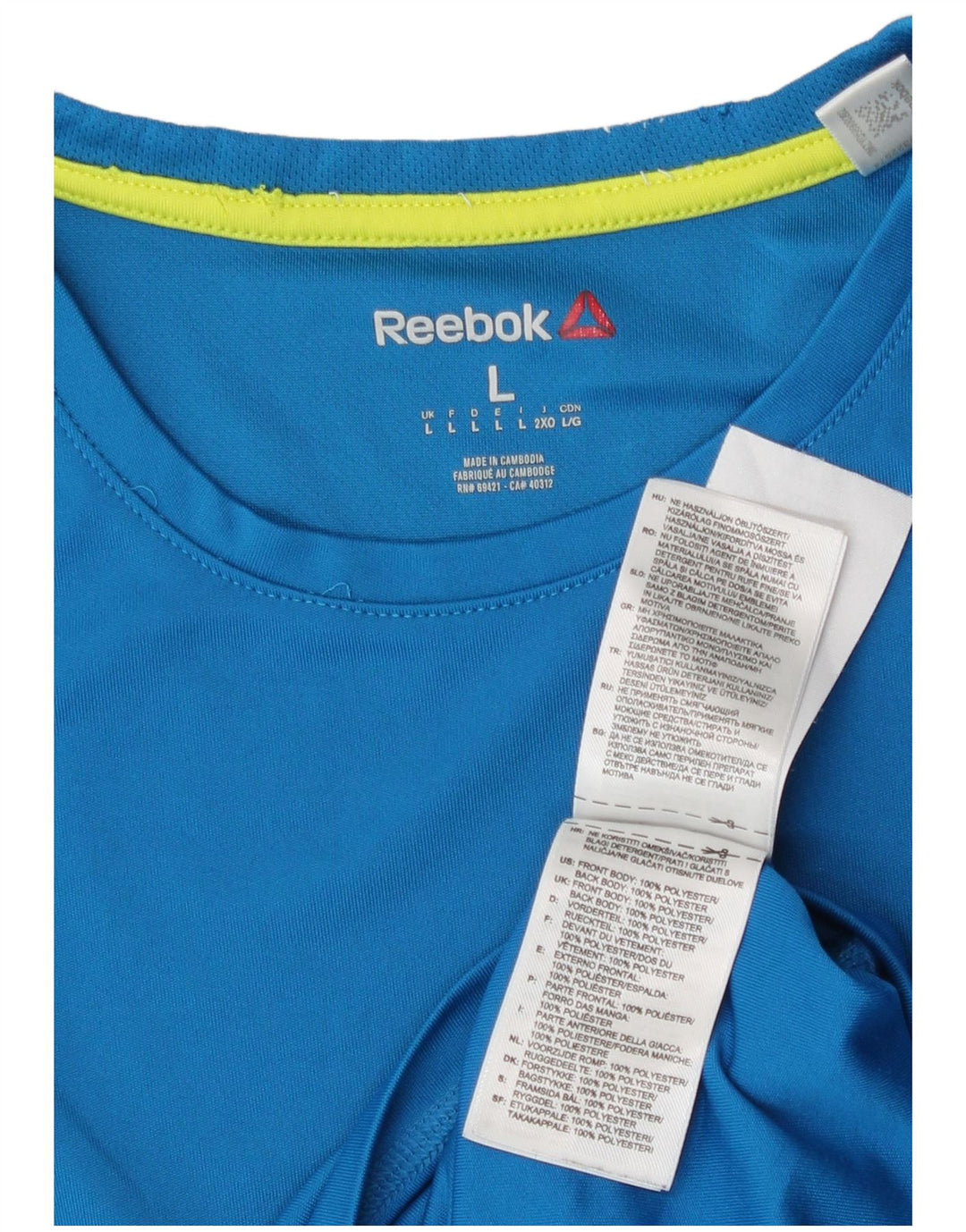 Vestă Reebok pentru bărbați, mare, albastru, poliester