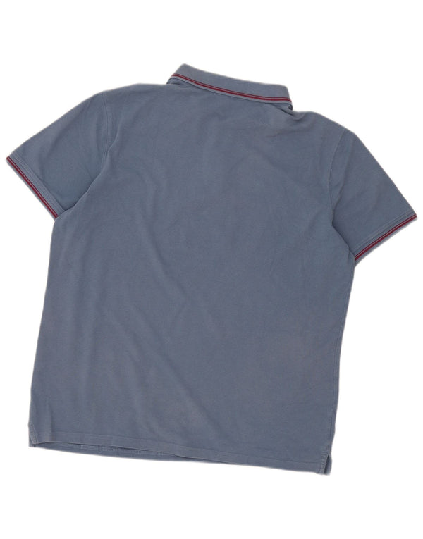 Cămașă polo Carrera pentru bărbați 2XL, bumbac cu dungi albastre