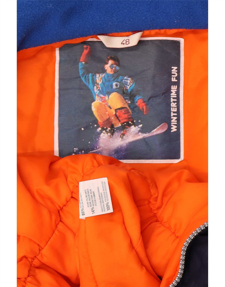 Salopetă de schi vintage pentru bărbați IT 48 Medium Bleumarin Poliamidă color bloc