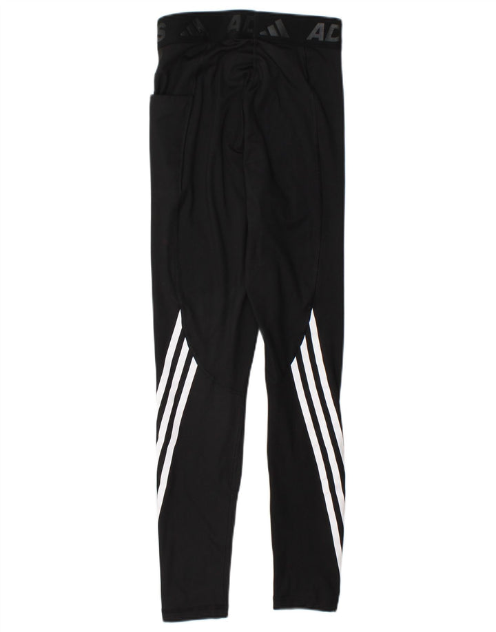 Leggings grafic ADIDAS pentru femei UK 4/6 XS poliester negru
