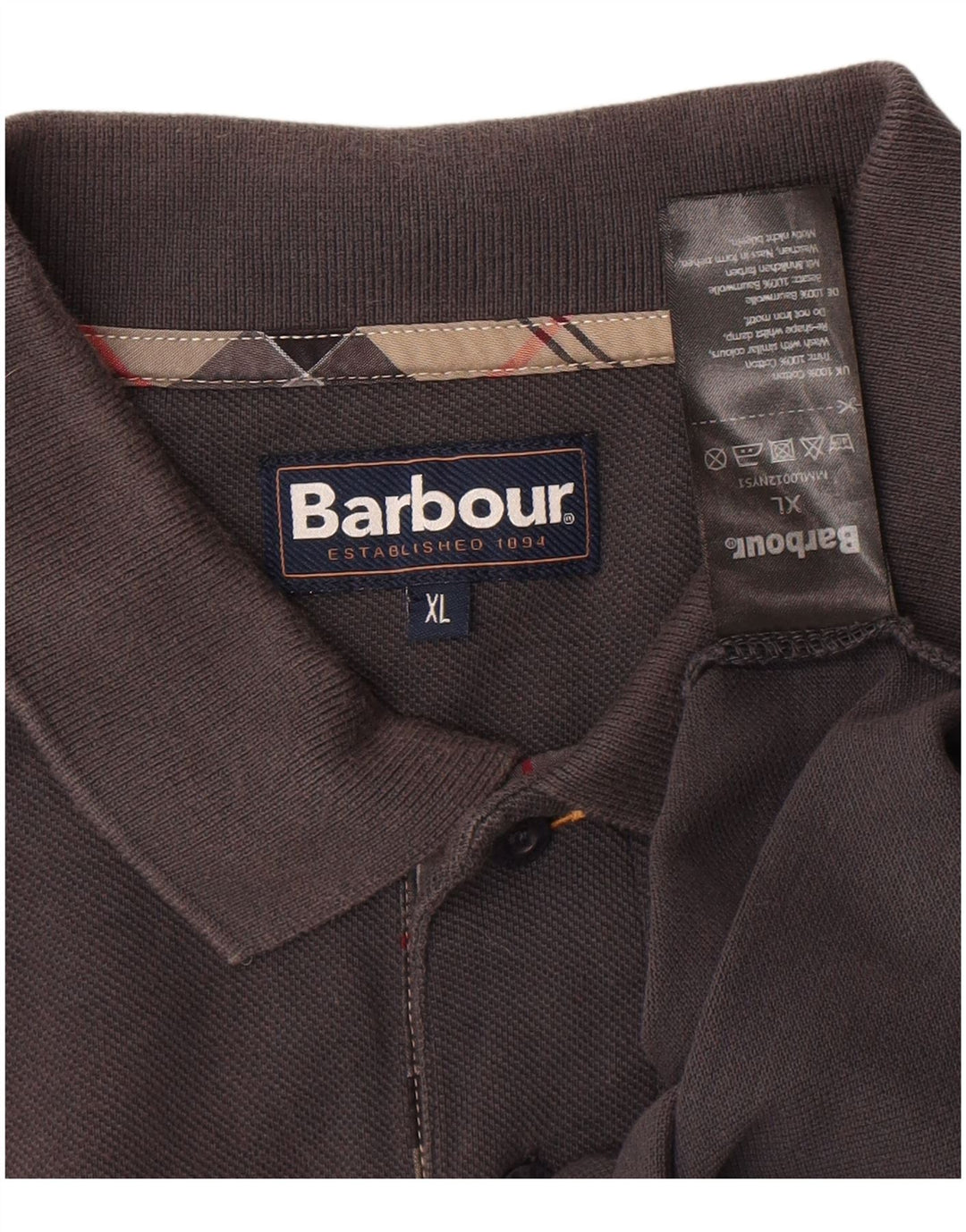 Tricou polo pentru bărbați Barbour XL bumbac gri