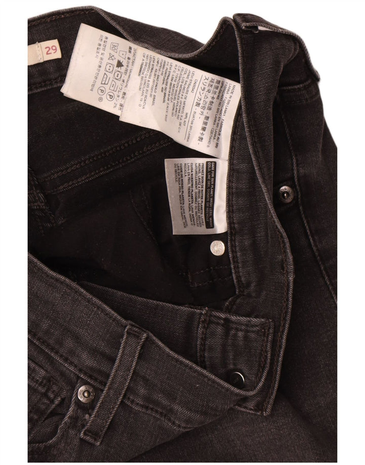 Blugi Levi's Mile High Slim pentru femei W29 L26 bumbac negru