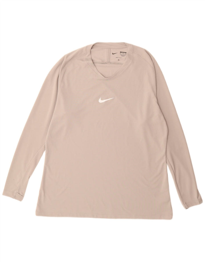 Nike pentru bărbați Dri Fit Slim Fit Top cu mânecă lungă 2XL Gri Poliester
