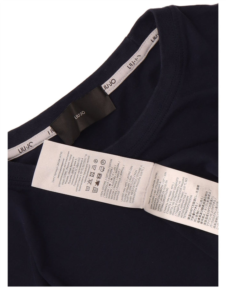 Tricou Bărbați Liu Jo Top Mediu Bleumarin Bumbac