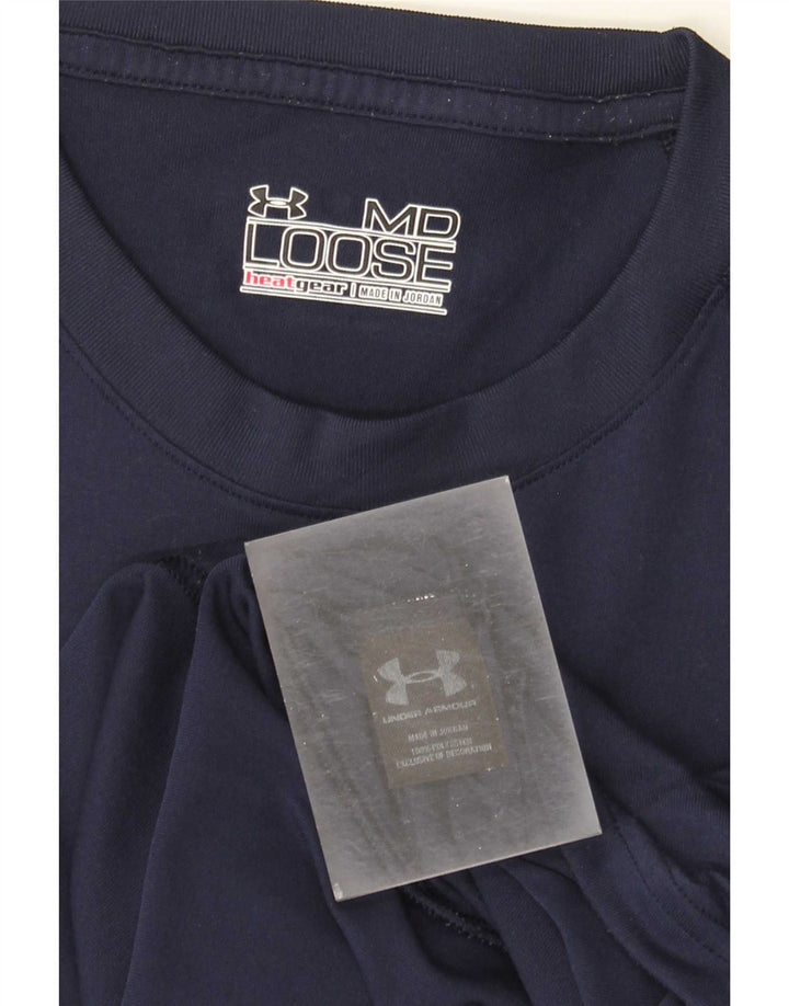 Tricou Under Armour pentru bărbați Heat Gear Top Mediu Bleumarin Poliester