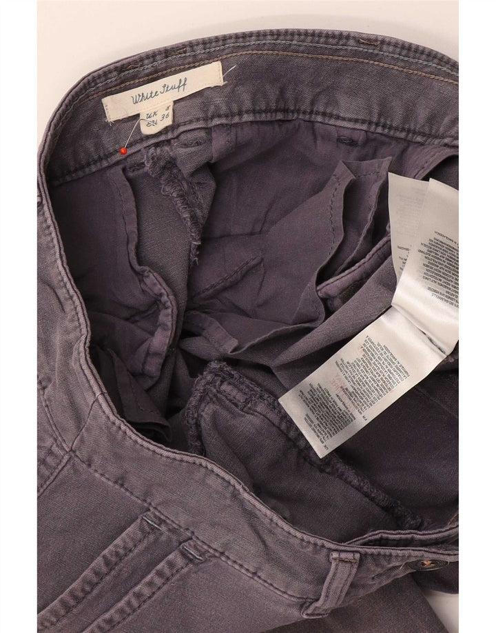 White Stuff Pantaloni scurti chino pentru femei UK 8 Small W28 Bumbac gri