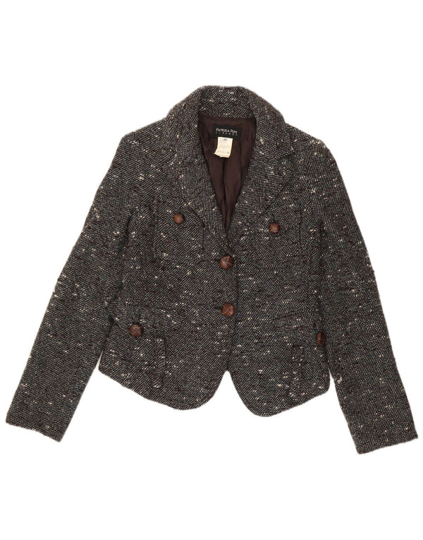 Patrizia Pepe Jachetă Blazer Crop 2 Buttons pentru Damă IT 44 Medium Gri Pete