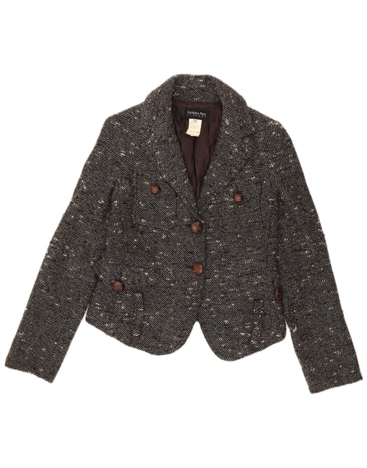 Patrizia Pepe Jachetă Blazer Crop 2 Buttons pentru Damă IT 44 Medium Gri Pete