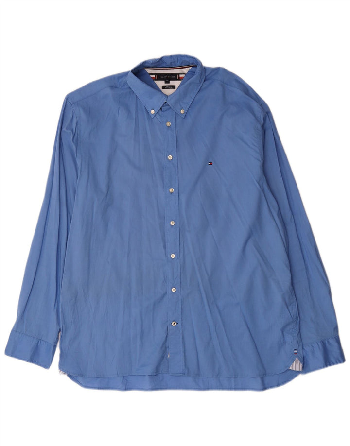 Cămașă pentru bărbați Tommy Hilfiger, cu formă regulată, 2XL, bumbac albastru