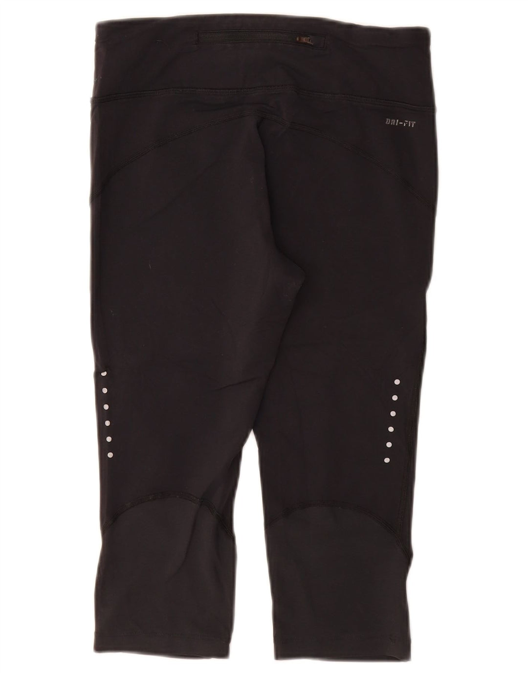 Leggings capri Nike Dri Fit pentru femei UK 8 Small Nylon negru