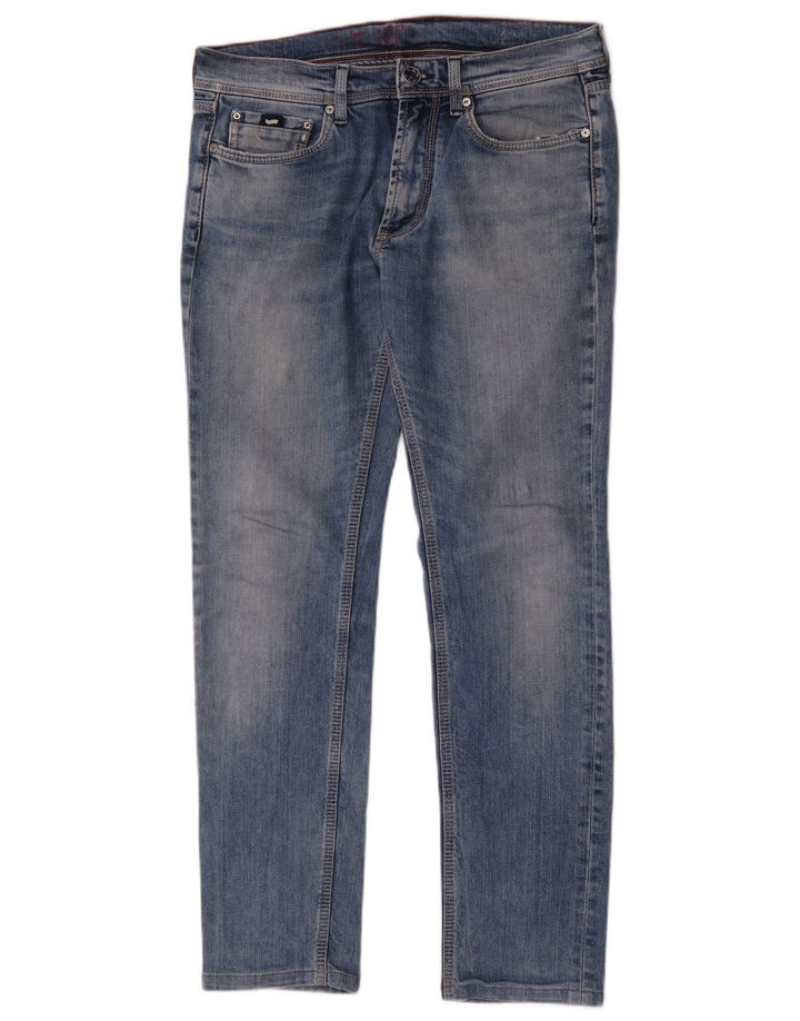 Gas Mens Anders Slim Jeans W33 L30 Blue Bumbac