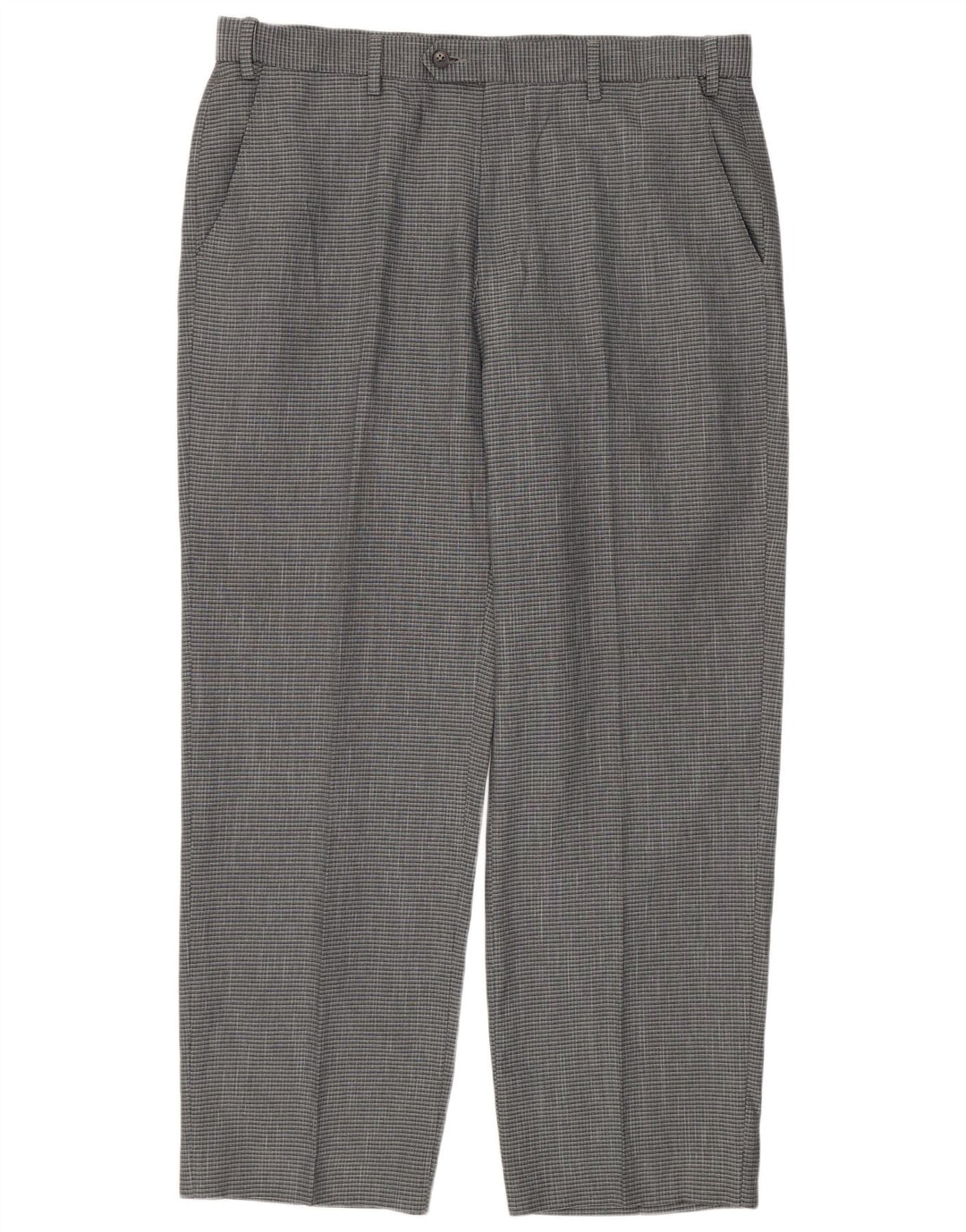 Marks & Spencer Pantaloni de costum pentru bărbați, drepti, cu croiala normală, L36 L29, gri