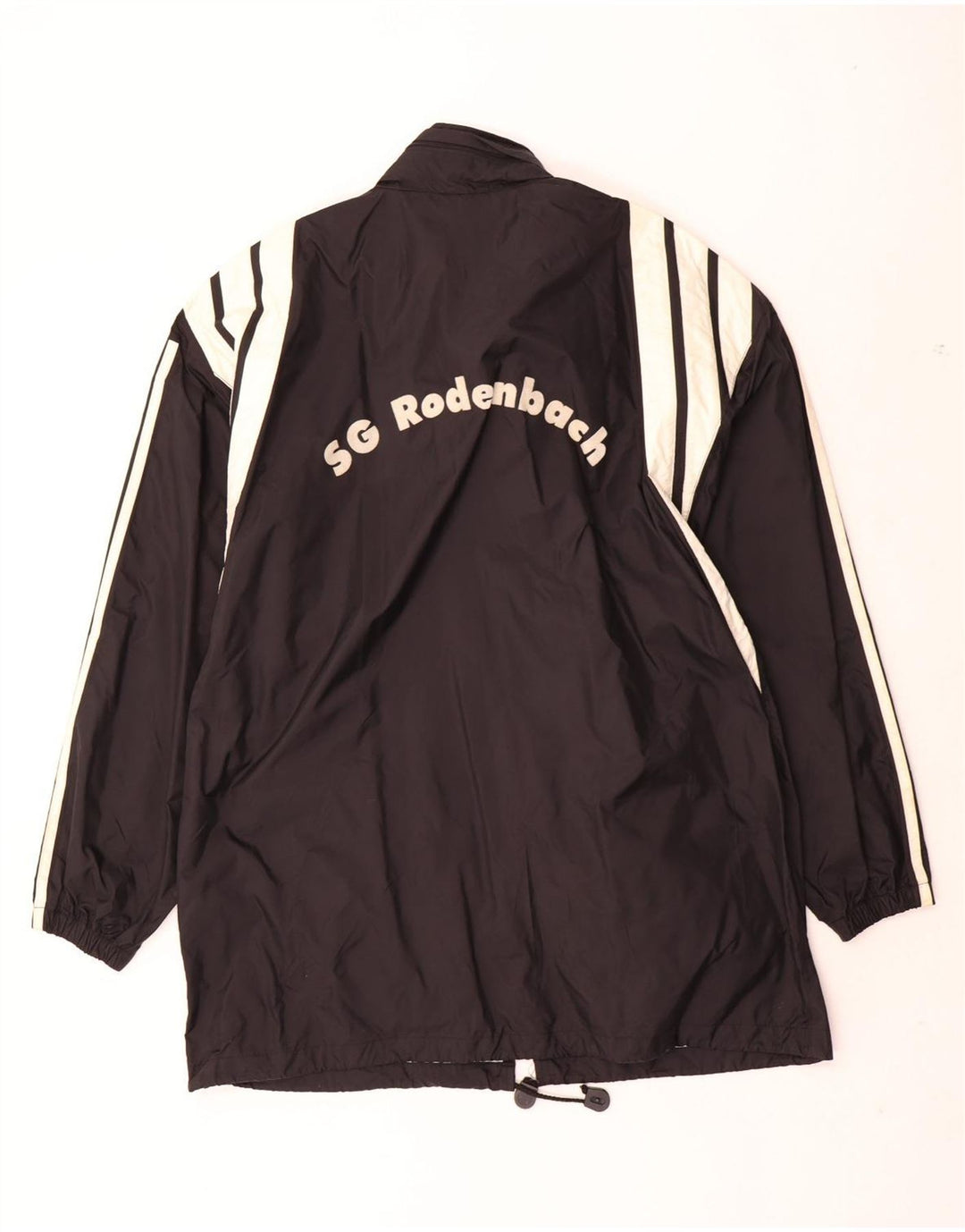 Jachetă de ploaie Adidas pentru bărbați UK 40/42 Medium Black Colorblock Nylon