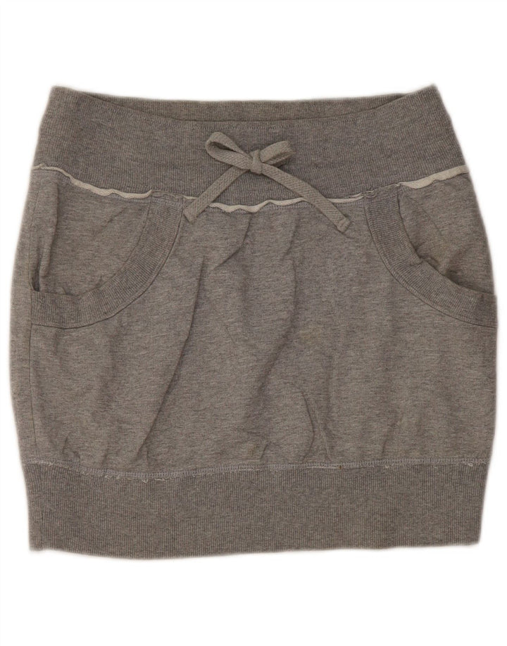 Fusta mini pentru femei Benetton W30 Gri mediu