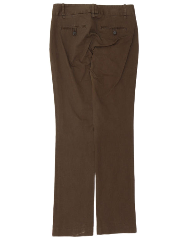 Pantaloni chino Bootcut pentru femei Zara EU 38 Mici L28 L33 Bumbac maro
