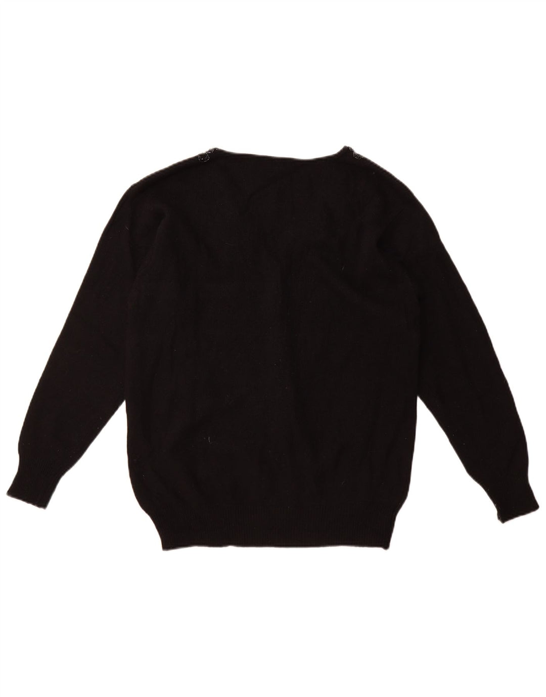 Pulover Cardigan Vintage pentru Damă UK 16 Large Negru