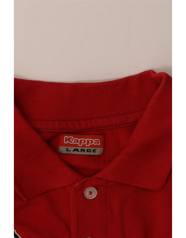 Tricou polo pentru bărbați Kappa, roșu mare