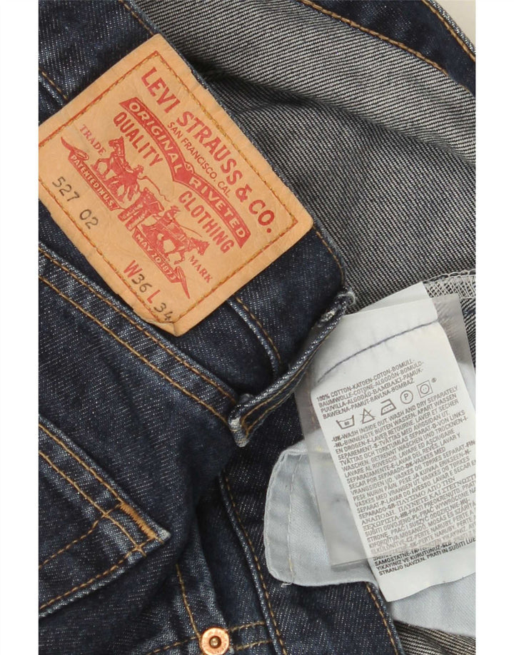 Blugi pentru bărbați Levi's 527 Bootcut W36 L34 Bumbac albastru