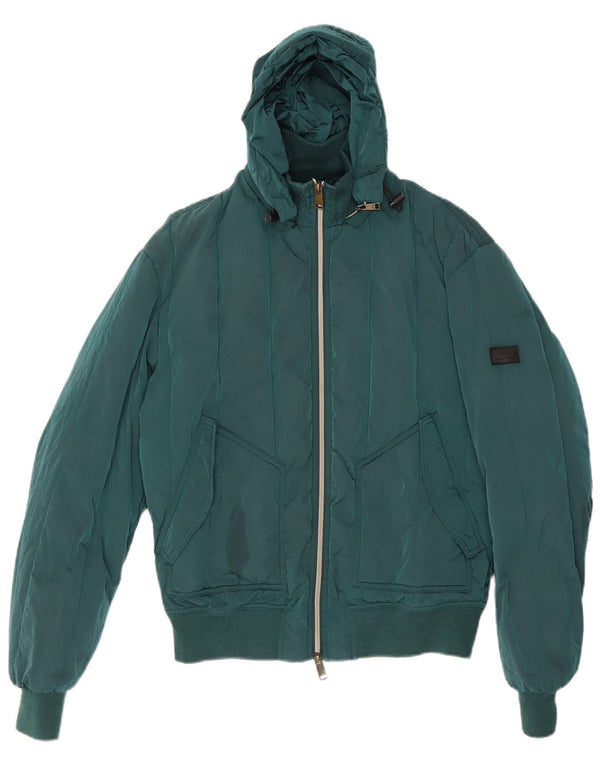 Jachetă căptușită supradimensionată pentru femei, cu glugă, Marea Britanie 10, verde, mică