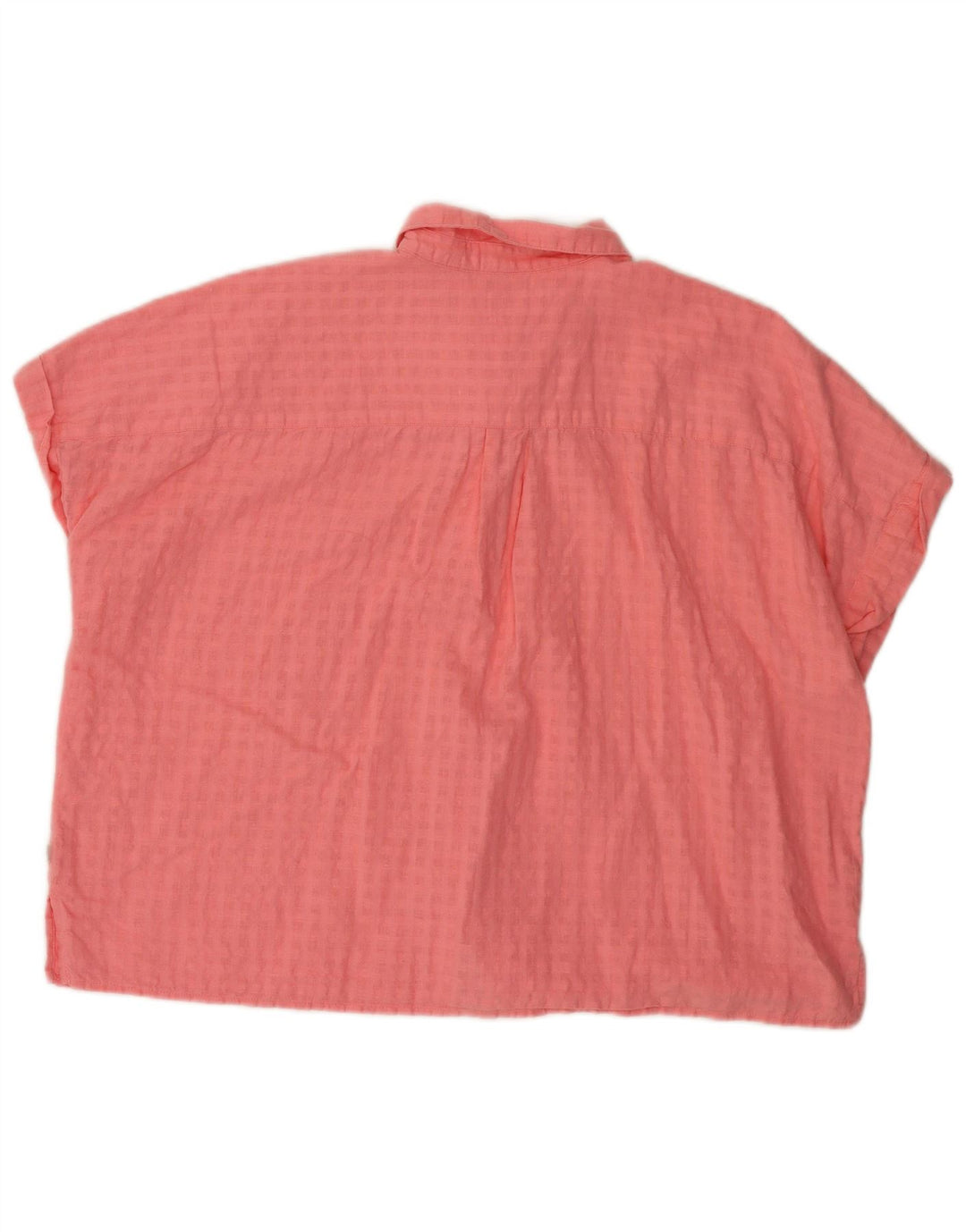 Cămașă supradimensionată cu mânecă scurtă Levi's pentru femei UK 16, în carouri mari, roz