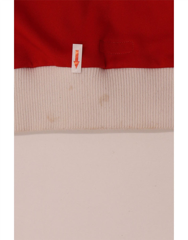 Jachetă de trening retro Puma pentru femei UK 14 Medium Red Colorblock